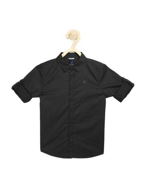 

Allen Solly Junior Boys Black Slim Fit Opaque Casual Shirt