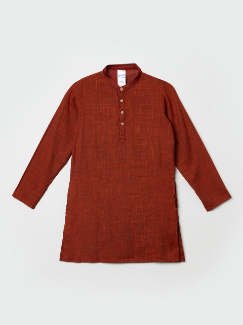 

max Boys Rust Brown Kurta