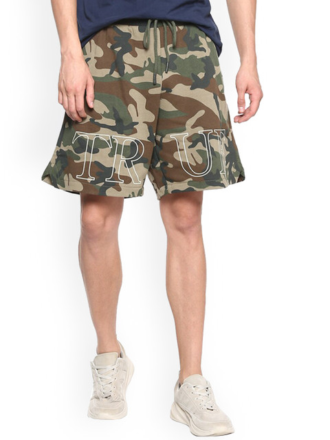 

True Religion Men Multicoloured Camouflage Printed Shorts, Multi