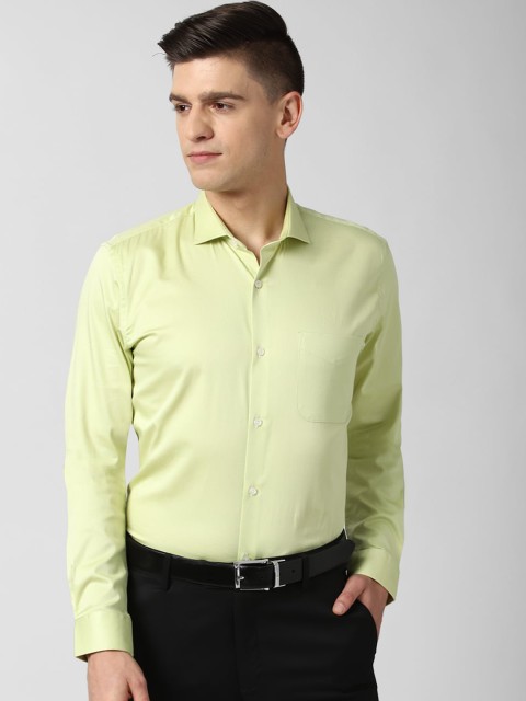 

Peter England Men Yellow Slim Fit Opaque Formal Shirt