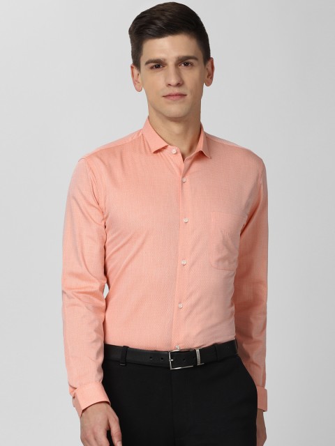 

Peter England Men Orange Slim Fit Opaque Formal Shirt