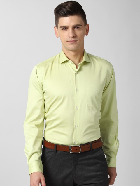 

Peter England Men Yellow Opaque Formal Shirt