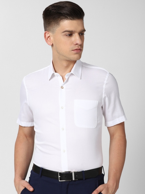 

Peter England Men White Slim Fit Opaque Formal Shirt