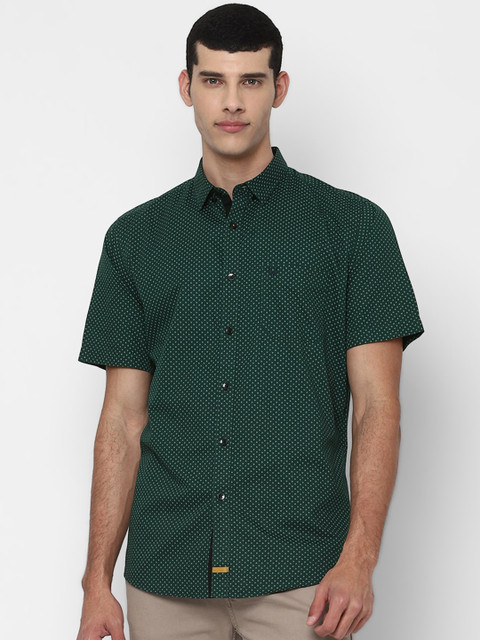 

Allen Solly Men Green Slim Fit Printed Casual Shirt