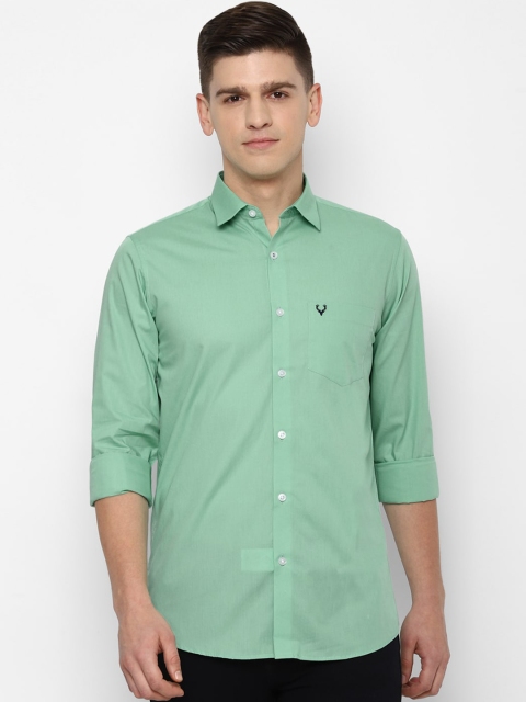 

Allen Solly Men Green Slim Fit Opaque Casual Shirt