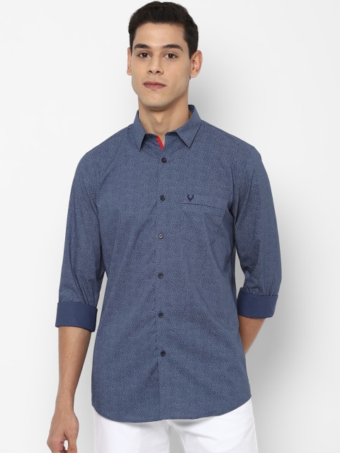 

Allen Solly Men Blue Slim Fit Printed Casual Shirt