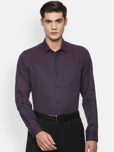 

Louis Philippe Men Purple Slim Fit Opaque Formal Shirt