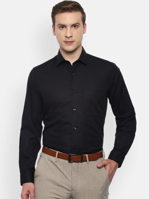 

Louis Philippe Men Black Slim Fit Opaque Formal Shirt