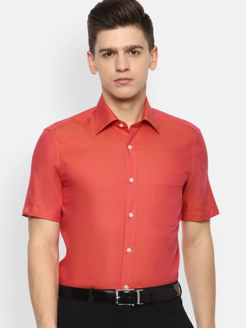 

Louis Philippe Men Red Opaque Formal Shirt