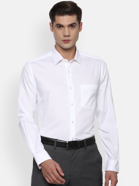 

Louis Philippe Men White Slim Fit Opaque Cotton Formal Shirt