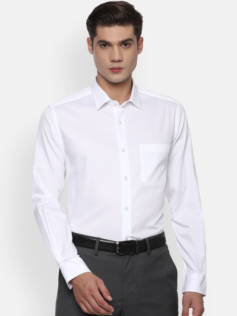 

Louis Philippe Men White Slim Fit Solid Formal Shirt