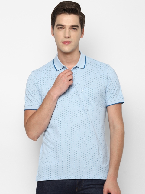 

Allen Solly Men Blue Polo Collar Pockets T-shirt