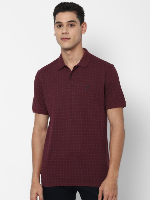 

Allen Solly Men Maroon Polo Collar T-shirt
