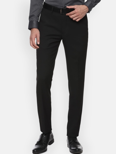 

Louis Philippe Men Black Slim Fit Formal Trousers