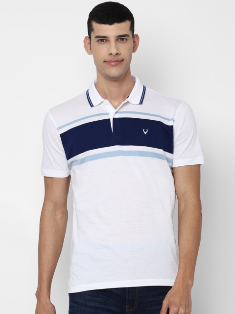 

Allen Solly Men White Polo Collar Applique T-shirt