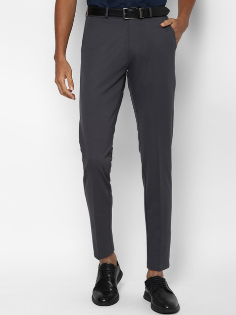 

Allen Solly Men Grey Slim Fit Trousers