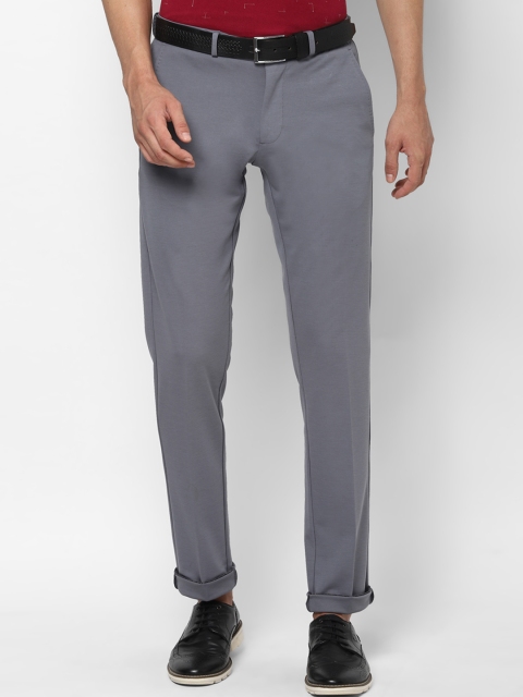 

Allen Solly Men Grey Slim Fit Trousers