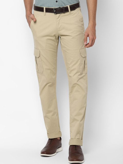 

Allen Solly Men Khaki Slim Fit Cargos Trousers