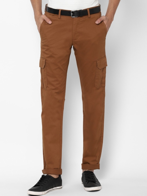 

Allen Solly Men Brown Slim Fit Cargos Trousers