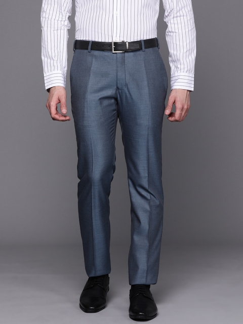 

Raymond Men Blue Slim Fit Trousers