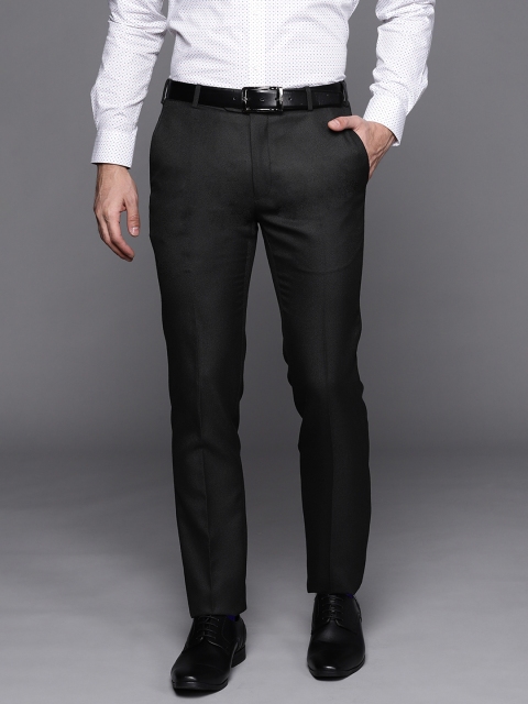 

Raymond Men Black Slim Fit Formal Trousers