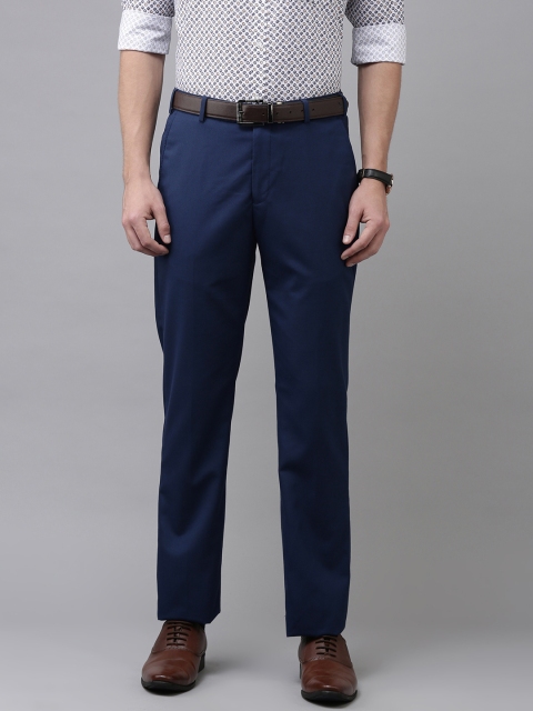 

Park Avenue Men Blue Formal Trousers