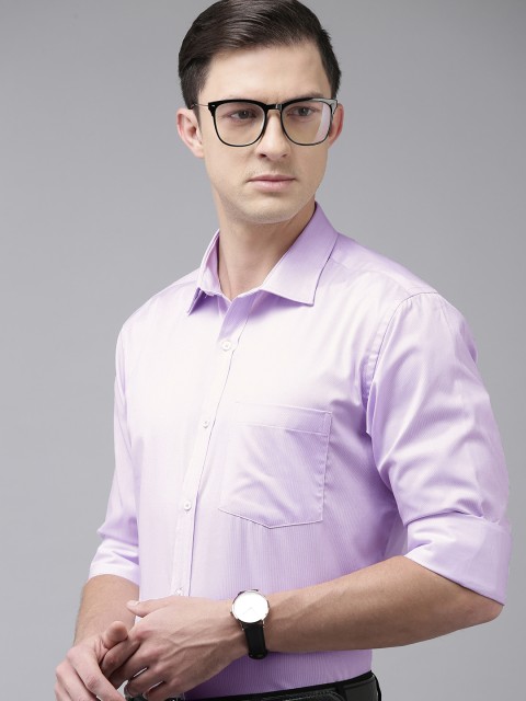

Park Avenue Men Violet Solid Slim Fit Formal Shirt