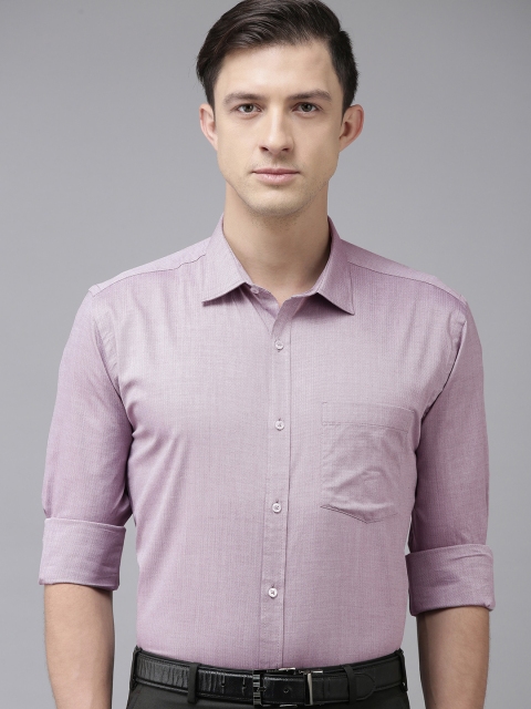 

Park Avenue Men Brown Solid Slim Fit Opaque Formal Shirt