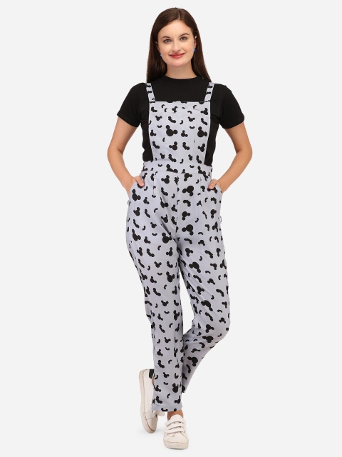 

Yuvraah Women White & Black T-shirt with Trousers