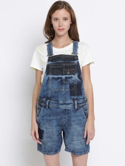 

Pepe Jeans Women Blue Pure Cotton Trousers