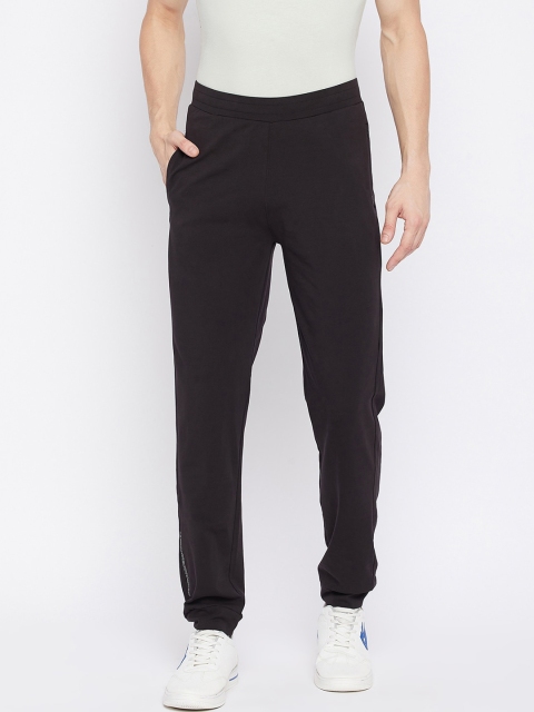 

Okane Men Black Solid Cotton Joggers