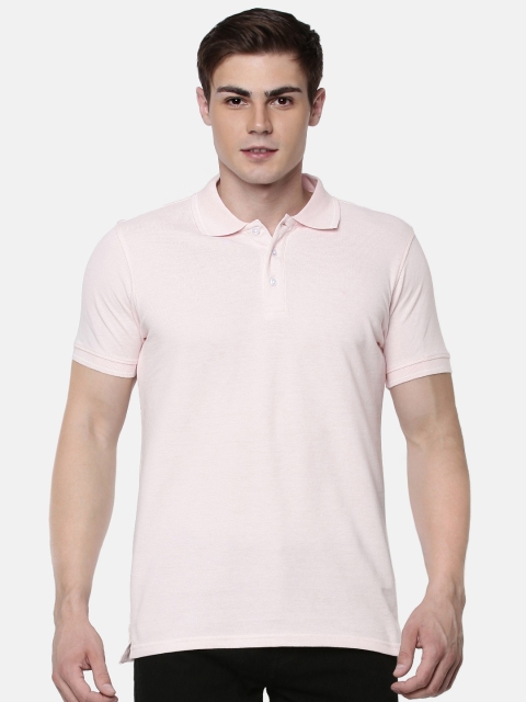 

Unibro Men Pink Polo Collar Slim Fit Pure Cotton T-shirt