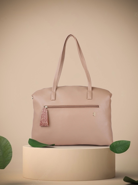 

Baggit Nude Pink Solid Synthetic Leather Regular Structured Shoulder Bag
