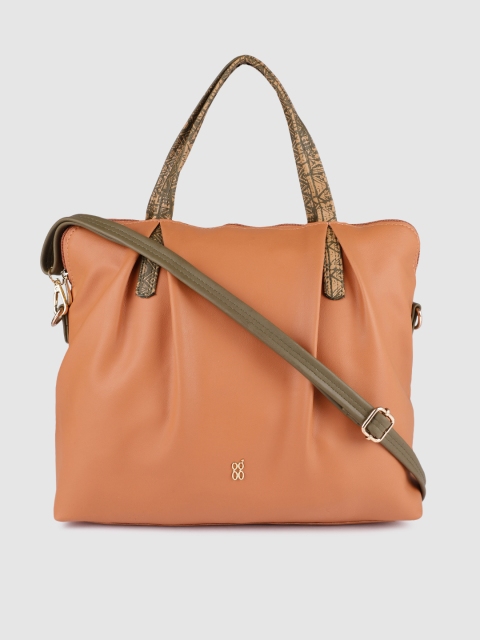 

Baggit Tan Brown Solid Shoulder Bag