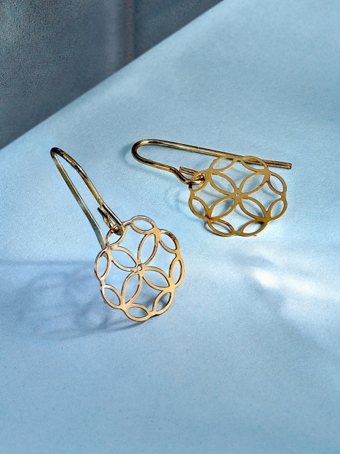 

Accessorize Gold-Toned Geometric Filigree Drop Earrings