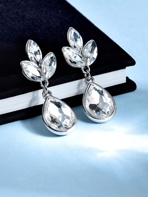 

Accessorize Silver-Toned Floral Kylie Drop Earrings