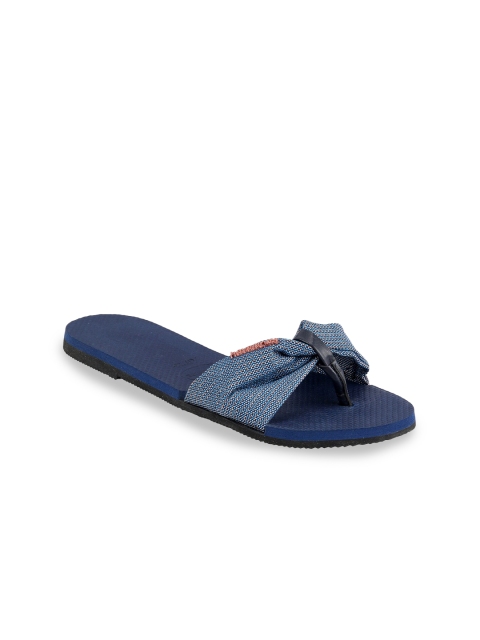 

Havaianas Women Navy Blue Rubber Thong Flip-Flops