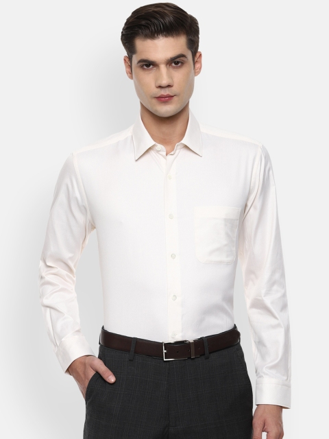 

Luxure by Louis Philippe Men Cream-Coloured Opaque Formal Shirt