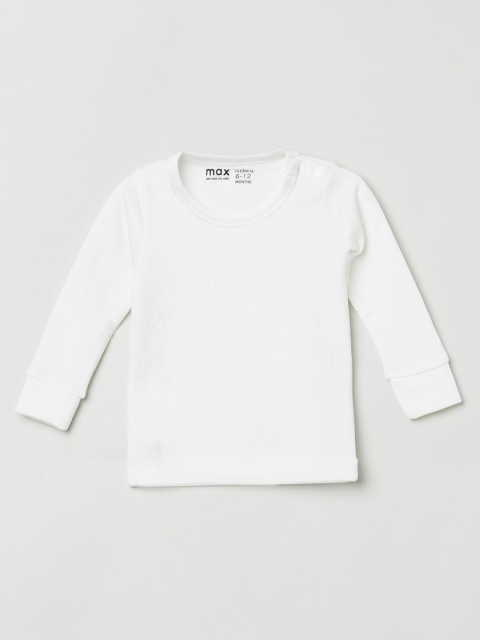 

max Boys Off White Raw Edge T-shirt