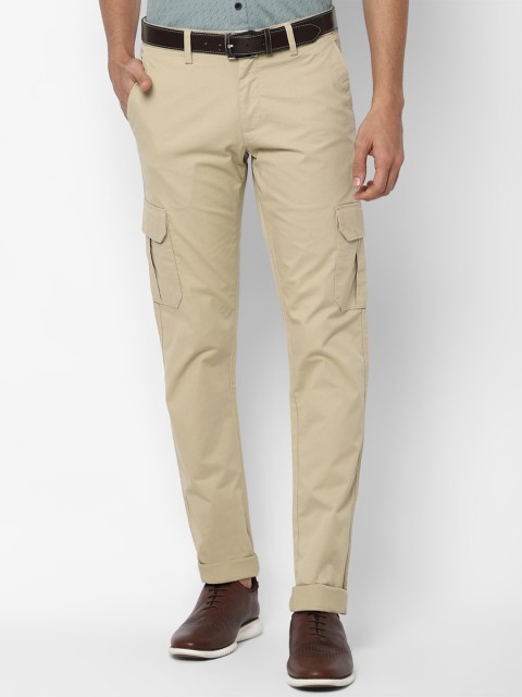 

Allen Solly Men Khaki Slim Fit Cargos Trousers