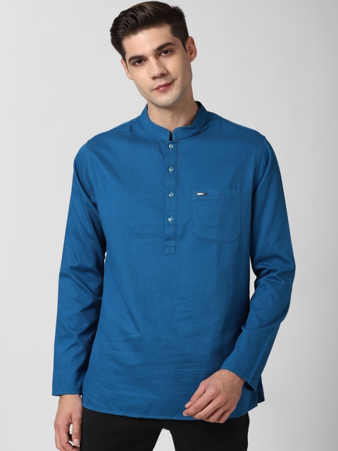 

Peter England Men Blue Cotton Kurta