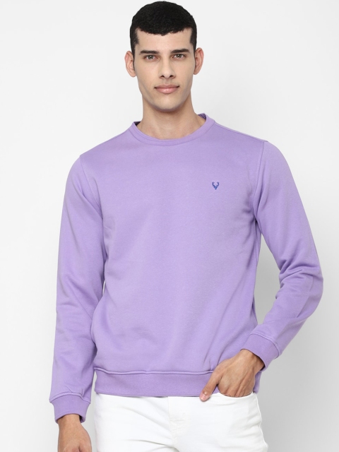 

Allen Solly Men Purple Cotton Sweatshirt