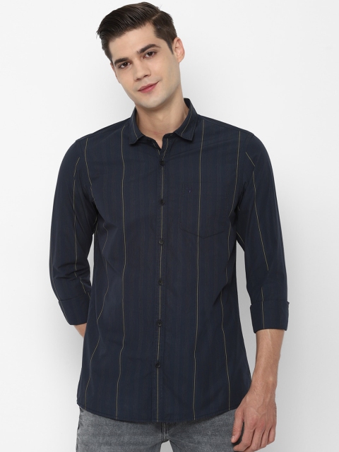 

Allen Solly Sport Men Navy Blue Opaque Checked Casual Shirt