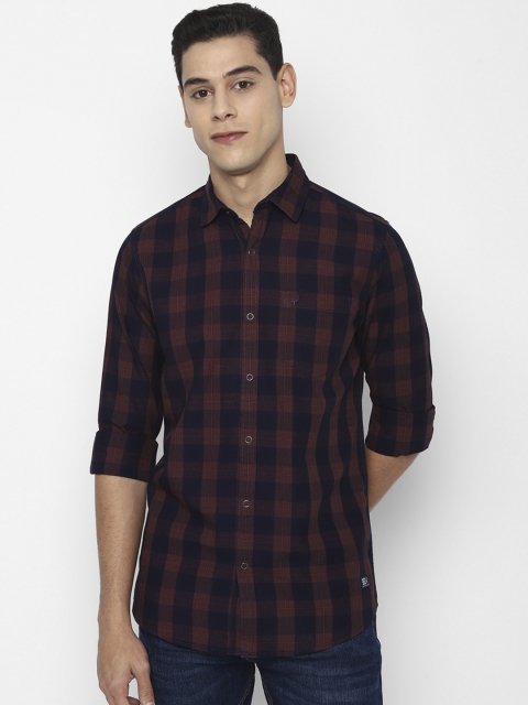 

Allen Solly Sport Men Brown Buffalo Checks Opaque Checked Casual Shirt