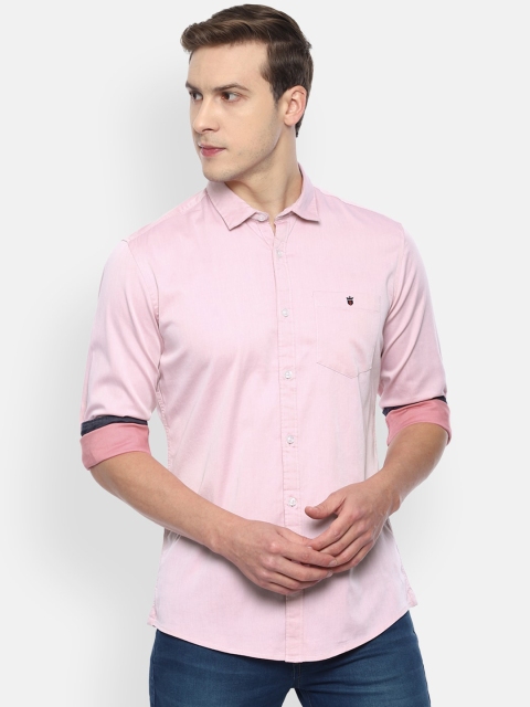 

Louis Philippe Jeans Men Pink Slim Fit Opaque Casual Shirt