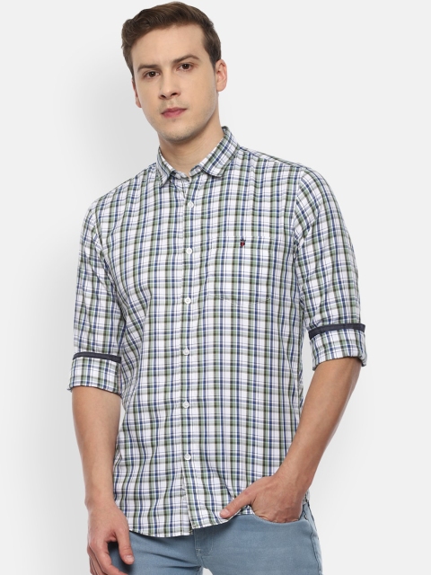

Louis Philippe Jeans Men Multicoloured Slim Fit Opaque Checked Casual Shirt, Multi