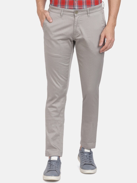 

Crocodile Men Grey Slim Fit Cotton Chinos