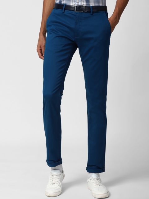 

Peter England Casuals Men Blue Skinny Fit Trousers
