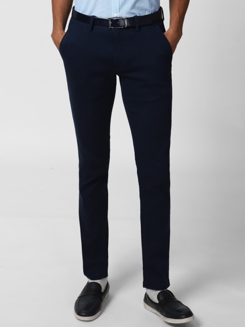 

Peter England Casuals Men Navy Blue Skinny Fit Trousers