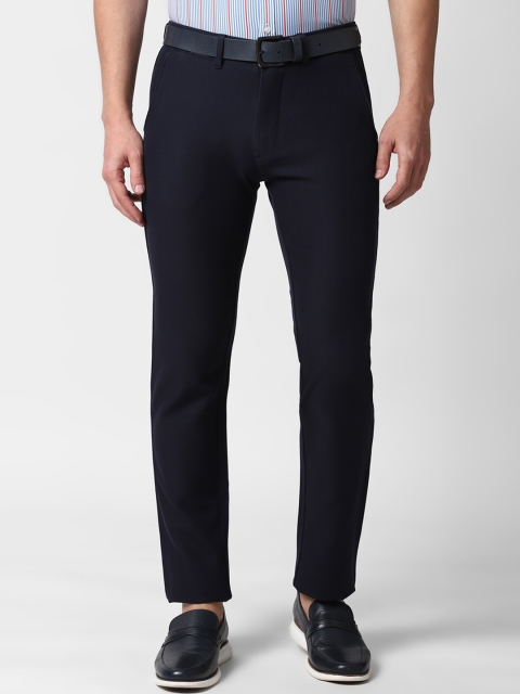 

Peter England Casuals Men Navy Blue Slim Fit Chinos Trousers